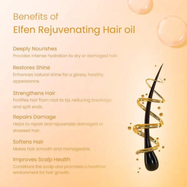 Rejuvenating Hair Oil for Dry and Damaged Hair Concern- 100ML - Image 3